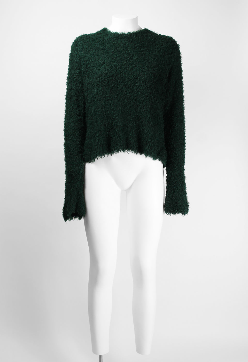 YOHJI YAMAMOTO FW 1997 FUZZY DARK GREEN JUMPER