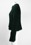 YOHJI YAMAMOTO FW 1997 FUZZY DARK GREEN JUMPER