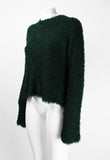 YOHJI YAMAMOTO FW 1997 FUZZY DARK GREEN JUMPER