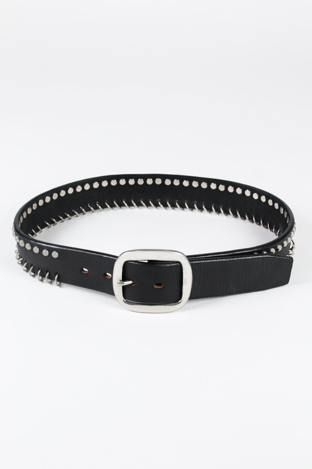 YOHJI YAMAMOTO FW 2004 METAL STUDDED AND PIERCED BELTYOHJI YAMAMOTO FW 2004 METAL STUDDED AND PIERCED BELT