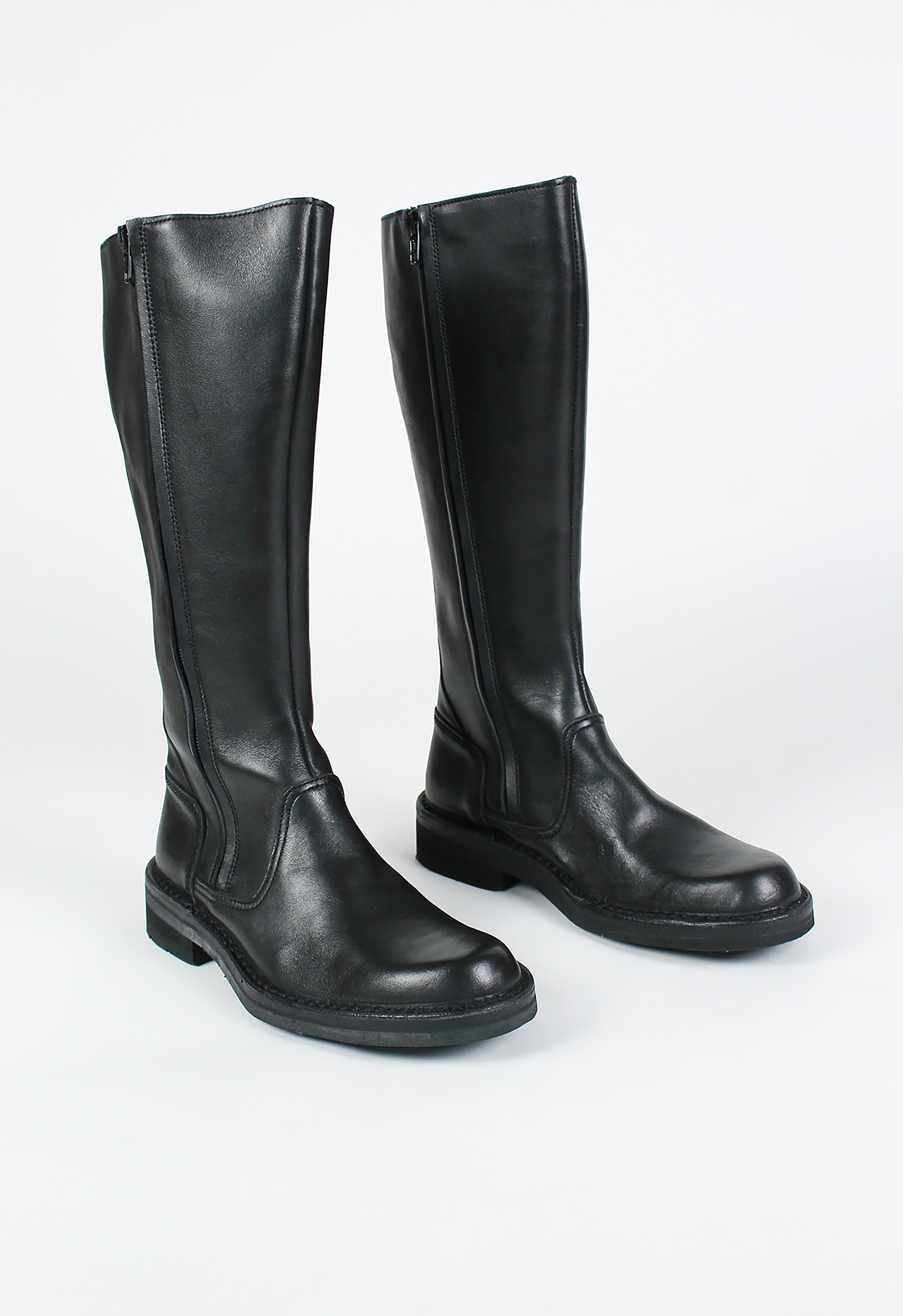 YOHJI YAMAMOTO DOUBLE ZIP RIDING BOOTS