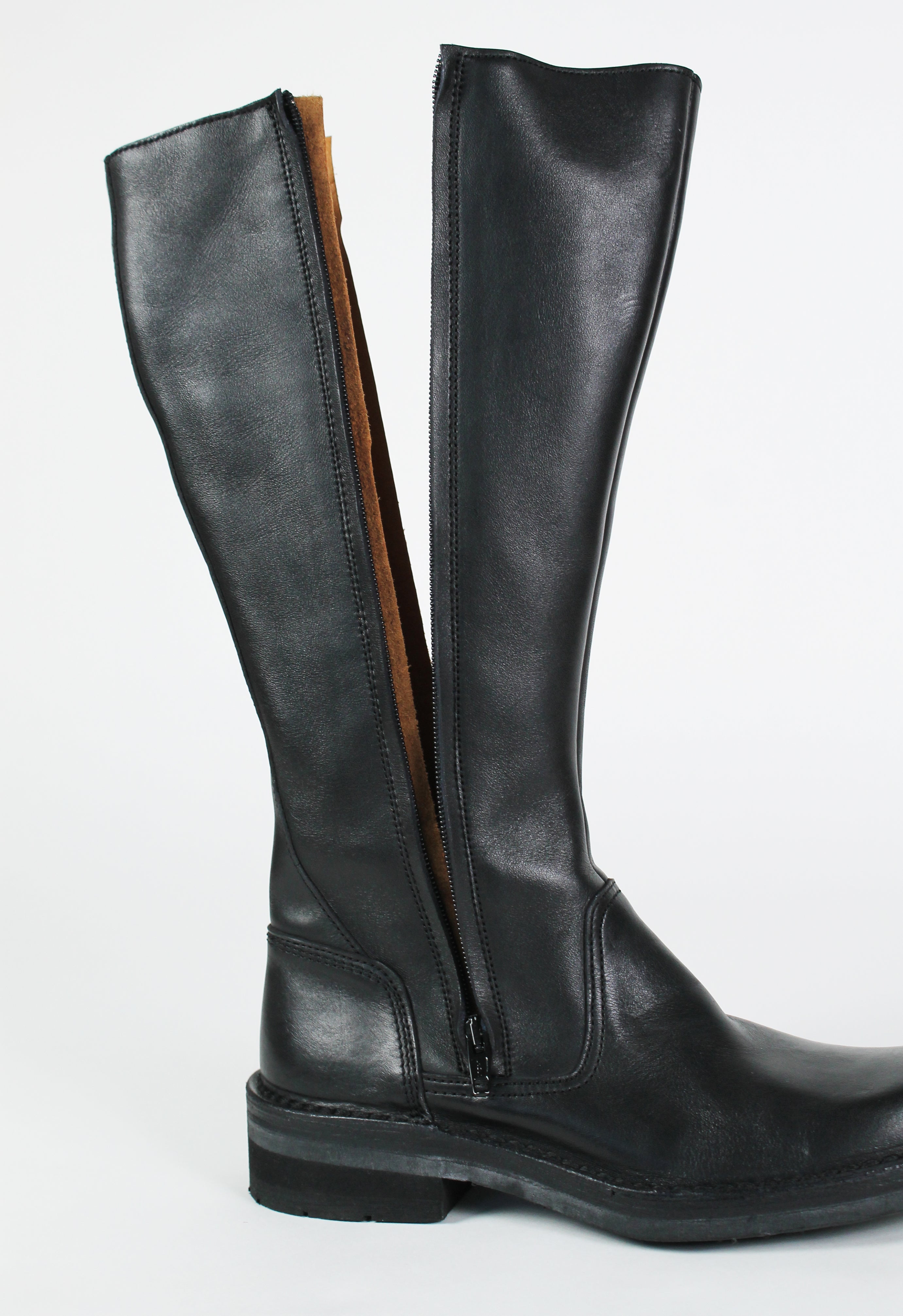YOHJI YAMAMOTO DOUBLE ZIP RIDING BOOTS