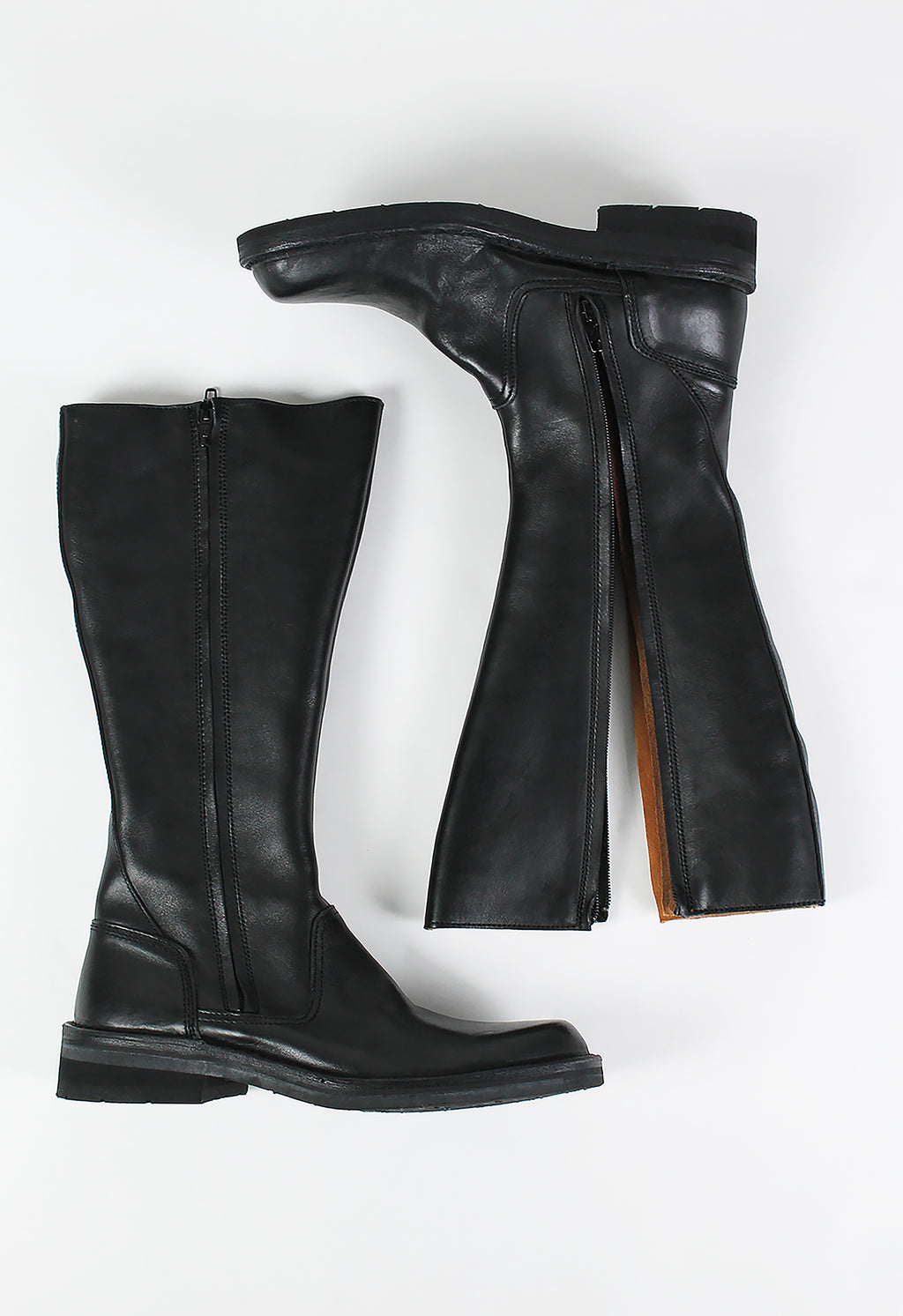 YOHJI YAMAMOTO DOUBLE ZIP RIDING BOOTS