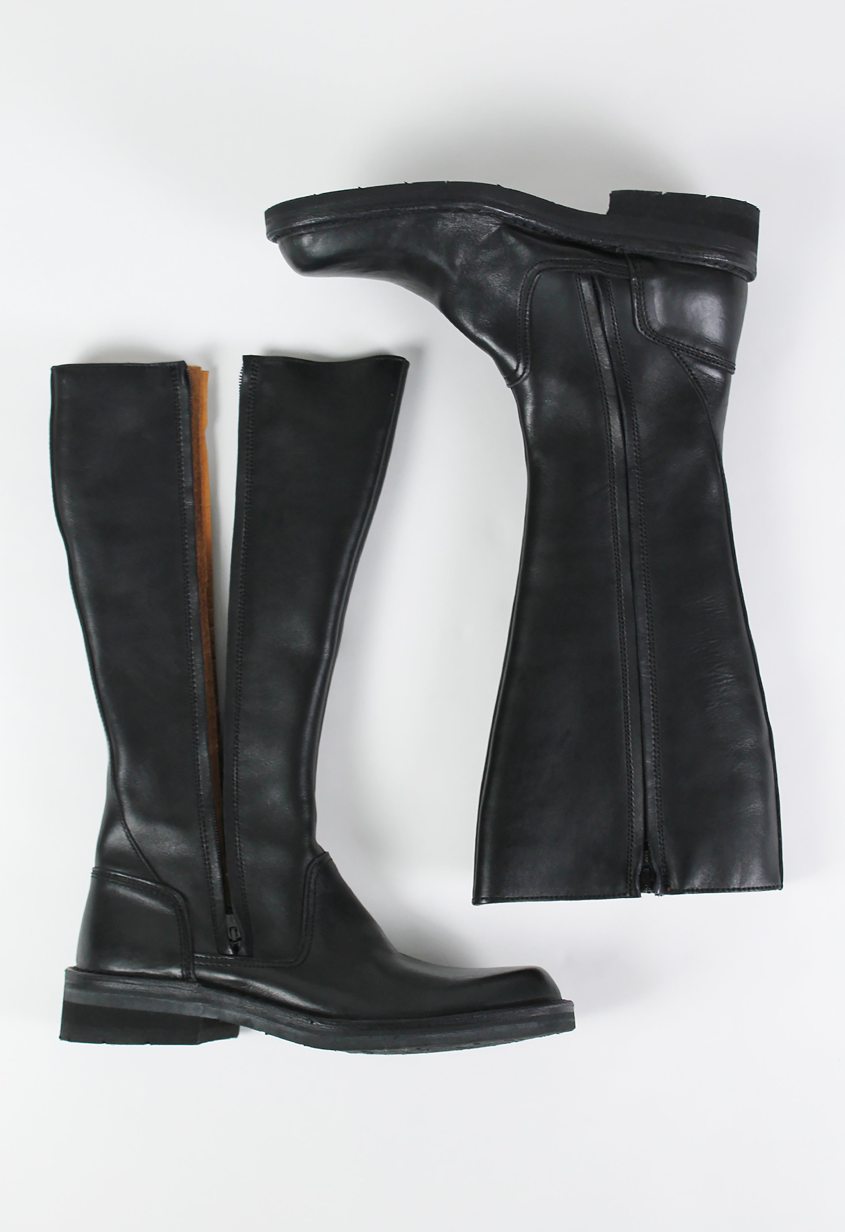 YOHJI YAMAMOTO DOUBLE ZIP RIDING BOOTS