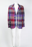 YOHJI YAMAMOTO POUR HOMME SS 1996 CHECKED RAYON JACKET