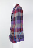 YOHJI YAMAMOTO POUR HOMME SS 1996 CHECKED RAYON JACKET