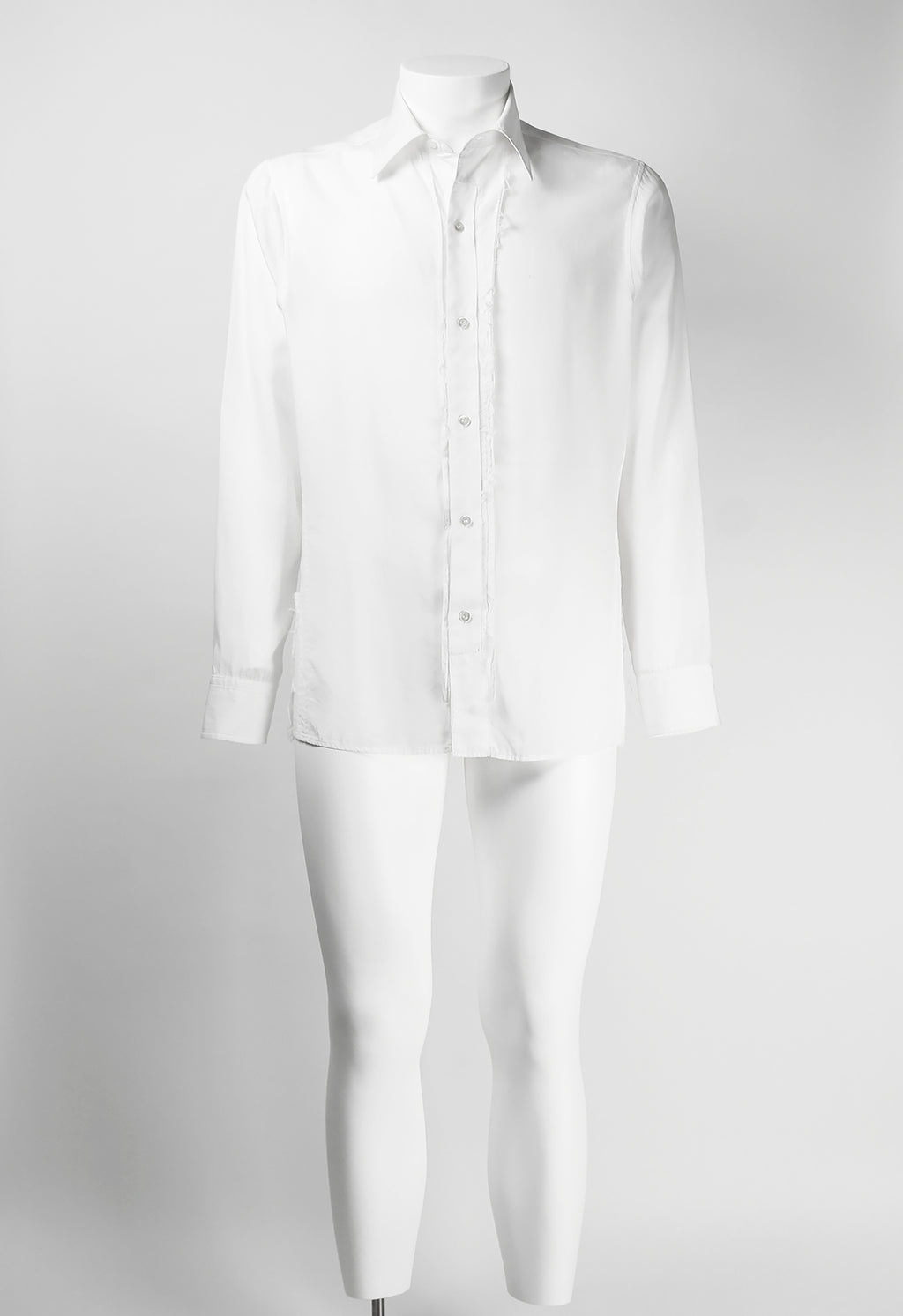YOHJI YAMAMOTO Y'S RECONSTRUCTED DISTRESSED WHITE SHIRT